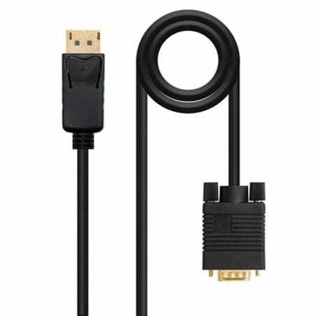 Adaptador DisplayPort a VGA NANOCABLE 10.15.4401 1 m Negro