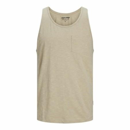 Camiseta de Tirantes Hombre Jack & Jones Jortampa Slub Beige