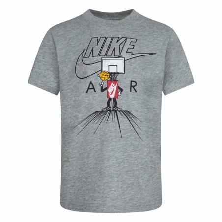 Camiseta de Manga Corta Infantil Nike Icons Of Play Gris