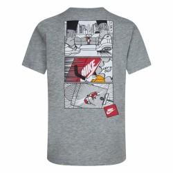 Camiseta de Manga Corta Infantil Nike Icons Of Play Gris