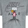 Camiseta de Manga Corta Infantil Nike Icons Of Play Gris