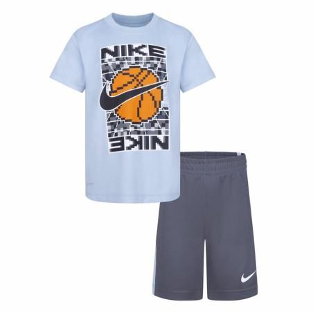 Conjunto Deportivo para Niños Nike Df Icon Gris Multicolor 2 Piezas