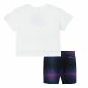 Conjunto Deportivo para Niños Nike Aop Bike Azul Blanco Multicolor 2 Piezas