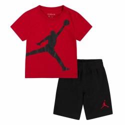 Conjunto Deportivo para Niños Nike Negro Rojo Multicolor 2 Piezas