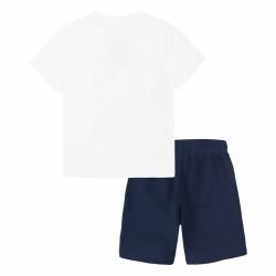 Conjunto Deportivo para Niños Nike Nsw Add Ft Short  Azul Blanco Multicolor 2 Piezas