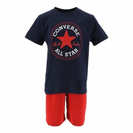 Conjunto Deportivo para Niños Converse Azul Rojo Multicolor 2 Piezas