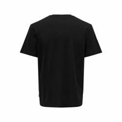 Camiseta de Manga Corta Hombre Only & Sons Onskolton Reg Beach Negro