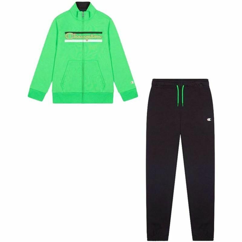 Conjunto Deportivo para Niños Champion Full Zip Verde limón