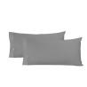 Funda de almohada Alexandra House Living Titanio 45 x 80 cm (2 Unidades)