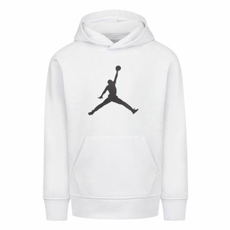 Sudadera con Capucha Niño Nike Jordan Jumpman Logo Blanco