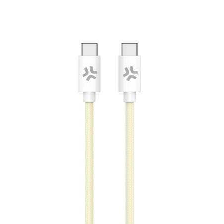 Cable USB-C Celly USBCUSBCCOTTYL Amarillo 1,5 m