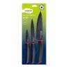 Set de Cuchillos San Ignacio Keops Marble SG-4136 Negro Acero Inoxidable 3 Piezas