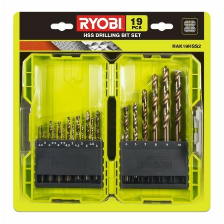 Set de brocas Ryobi 5132004390 19 piezas