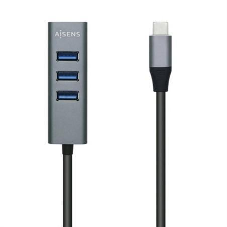 Hub USB Aisens A109-0508 Gris (1 unidad)