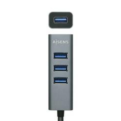 Hub USB Aisens A109-0508 Gris (1 unidad)