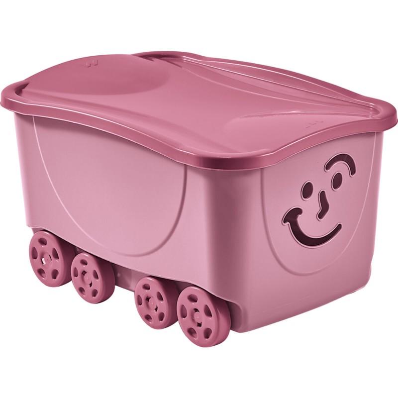 Caja de Almacenaje con Tapa Mondex Fancy Smile Con ruedas 58 x 39 x 32 cm