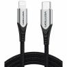 Cable Lightning Vention TACHH Gris 2 m (1 unidad)