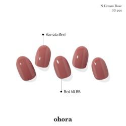 Láminas de Gel para Uñas Ohora Semi Cured Gel Cream Rose 30 piezas