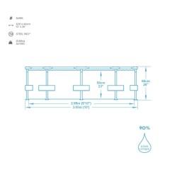 Piscina Desmontable Bestway Steel Pro 305 x 66 cm