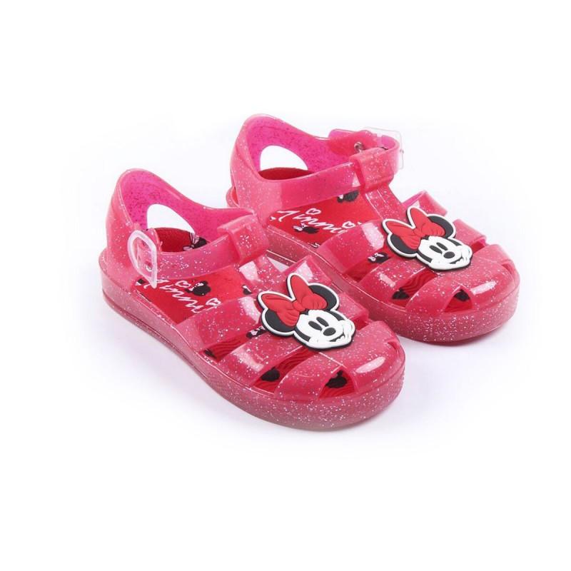 Sandalias Infantiles Minnie Mouse Rojo