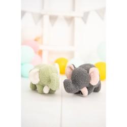 Peluche Crochetts Bebe Verde Elefante 27 x 13 x 11 cm 2 Piezas