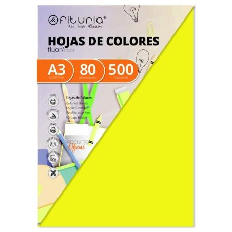 Papel para Imprimir Fabrisa Amarillo A3 500 Hojas