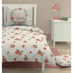 Juego de funda nórdica Roupillon peach 140 x 200 cm Blanco 2 Piezas