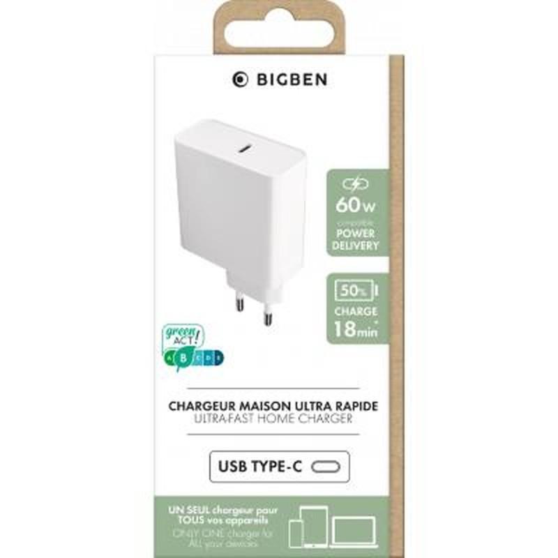 Cargador de Pared Big Ben Interactive BASECS60WCPDW Blanco 60 W (1 unidad)