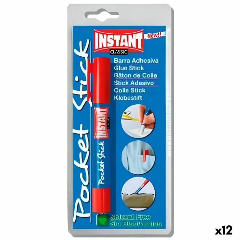 Pegamento de barra INSTANT Pocket Stick Classic 5 g (12 Unidades)