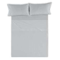 Juego de Sábanas Alexandra House Living Gris Perla Cama de 160 4 Piezas