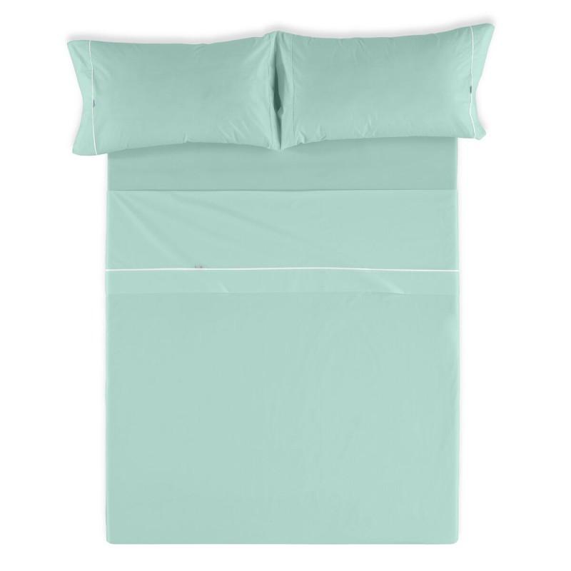 Juego de Sábanas Alexandra House Living Verde suave Cama de 150 4 Piezas