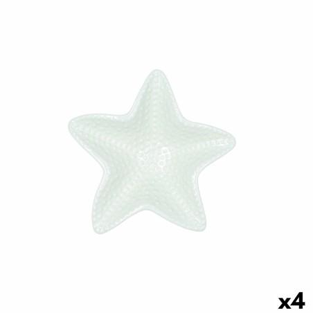 Cuenco Quid Kaleido Verde Cerámica Estrella 16 x 16 x 3,5 cm (4 Unidades)