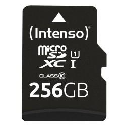 Tarjeta de Memoria Micro SD con Adaptador INTENSO 256 GB