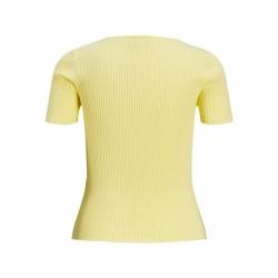 Camiseta de Manga Corta Mujer Jxsky Ss Jack & Jones French Vanilla Amarillo