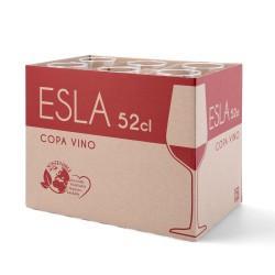 Copa de vino Esla Transparente 520 ml (6 Unidades)