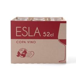 Copa de vino Esla Transparente 520 ml (6 Unidades)