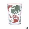 Vaso Quid Kaleido Multicolor Vidrio Hojas 510 ml (6 Unidades)