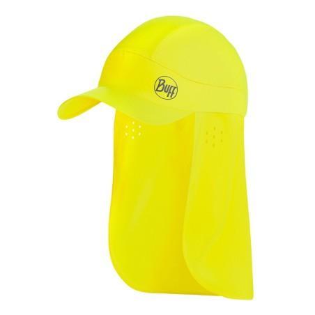 Gorra con protector de nuca Buff Pack Cap Bimini Amarillo Flúor