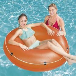 Flotador Hinchable Bestway Ø 119 cm Azul Naranja