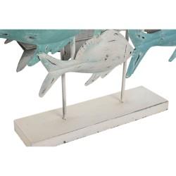 Figura Decorativa Home ESPRIT Mediterráneo Peces 60 x 15 x 53 cm