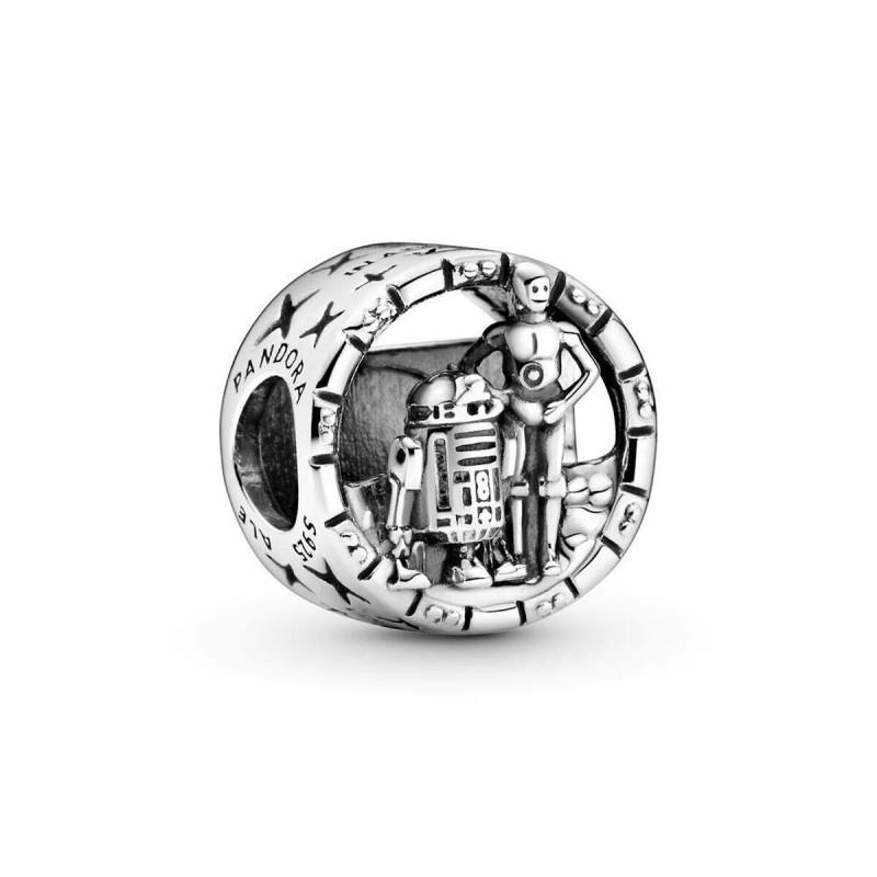 Charm Mujer Pandora R2D2 Plateado