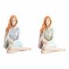 Figura Decorativa DKD Home Decor 15 x 18 x 19,5 cm Mujer Resina Romántico (2 pcs)