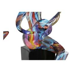 Figura Decorativa DKD Home Decor RF-181549 31 x 18 x 51,5 cm Negro Resina Multicolor Músico