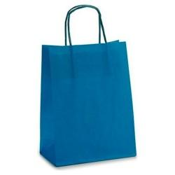 Bolsa de Papel Azul Papel (8,5 x 30 x 18 cm)