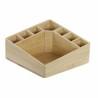 Organizador DKD Home Decor AS-173356 Multicolor Natural Madera Bambú 14 x 14 x 7 cm