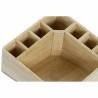 Organizador DKD Home Decor AS-173356 Multicolor Natural Madera Bambú 14 x 14 x 7 cm