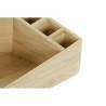 Organizador DKD Home Decor AS-173356 Multicolor Natural Madera Bambú 14 x 14 x 7 cm