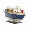 Figura Decorativa DKD Home Decor Azul Blanco Barco Vintage 27 x 10,5 x 14 cm (2 Unidades)