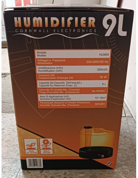 Humidificador Cornwall Electronics 9 Litros