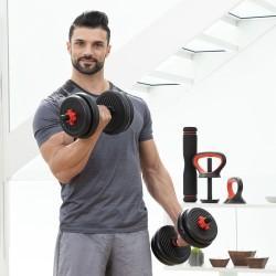 Set de Pesas Ajustables 6 en 1 con Guía de Ejercicios Sixfit InnovaGoods